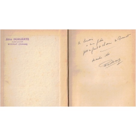 Le trésor des Alaghirs, Jim Vulpès 1955 - dédicace Abbé Dorléans curé de Bonnat, Creuse, aventures jeunesse