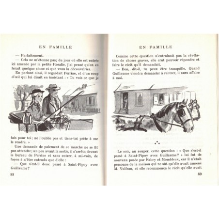 En famille, T2, Hector Malot, 1954 - littérature jeunesse, Rouge et or Dauphine