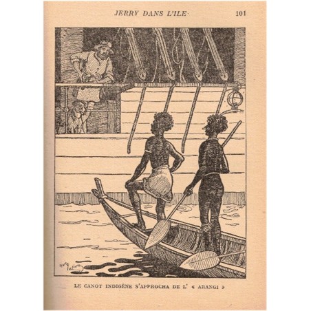 Jerry dans l'île, Jack London, 1948 -  chiens, Océanie, îles Salomon, Hachette, bibliothèque de la jeunesse,