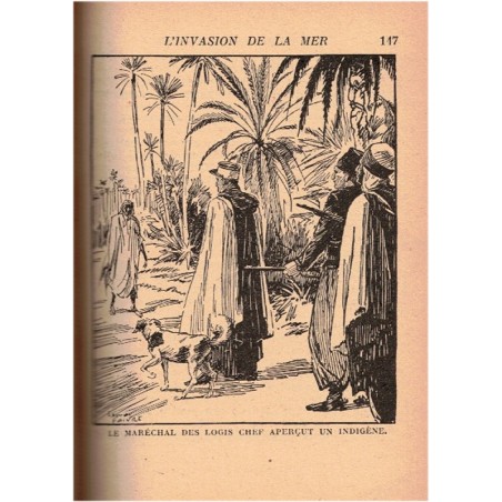 L'invasion de la mer, Jules Verne, 1948 - Afrique, Hachette, bibliothèque de la jeunesse,