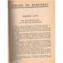 Cyrano de Bergerac, Edmond Rostand, 1939 - théâtre XIXe s., romans historiques jeunesse, Bibliothèque Verte, couverture verte,