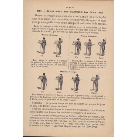 Le livre de musique, Claude Augé - manuel de musique, chansons, chants militaires