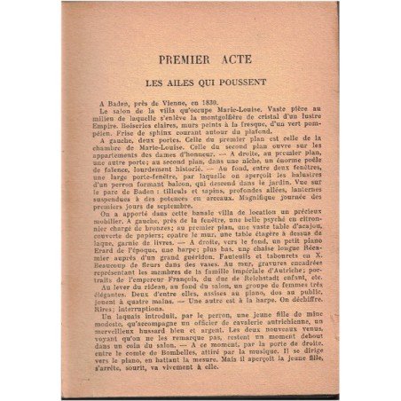 L'Aiglon, Edmond Rostand, 1939 - théâtre XIXe s., Napoléon, bibliothèque Verte, couverture verte,