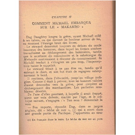 Michaël chien de cirque, Jack London, 1946 - chiens, îles Salomon, Nouvelle-Guinée, bibliothèque verte, couverture verte,