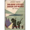 20.000 lieues sous les mers, 2e partie, Jules Verne, 1952 - Nautilus, fantastique, Bibliothèque Verte, couverture verte,