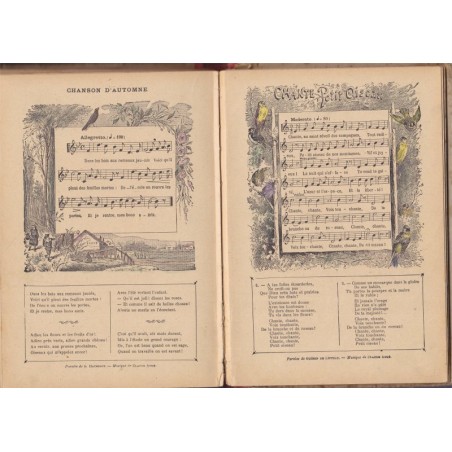 Le livre de musique, Claude Augé - manuel de musique, chansons, chants militaires