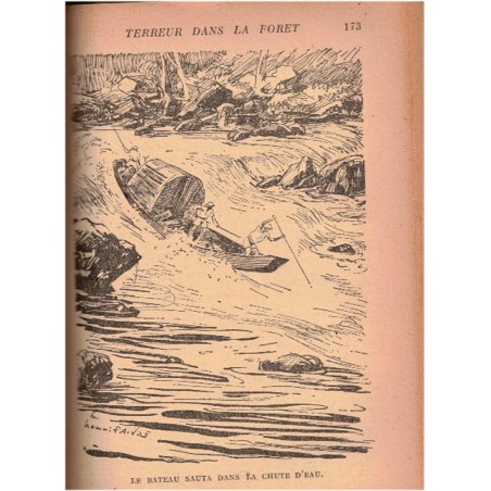 Terreur dans la forêt, Reginald Campbell, 1948 - jungle, Indochine, Bibliothèque Verte, couverture verte,