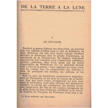 De la Terre à la Lune, Jules Verne, 1950 - science-fiction, espace, fantastique, Bibliothèque Verte, couverture verte,