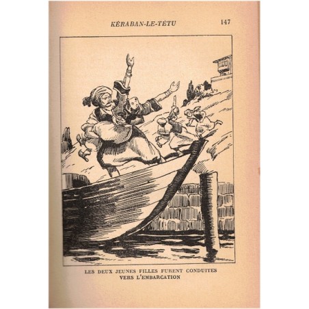Kéraban le Têtu, Jules Verne, 1934 - Constantinople, aventures XIXe siècle, bibliothèque verte, couverture verte