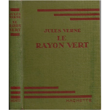 Le rayon vert, Jules Verne, 1950 - Ecosse, roman d'amour, Bibliothèque Verte, couverture verte,