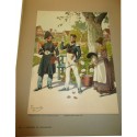 88 planches, Les garnisons d'Alsace au 19e siècle, Fritz Kieffer, 1911 - uniformes militaires , gravures, armée,