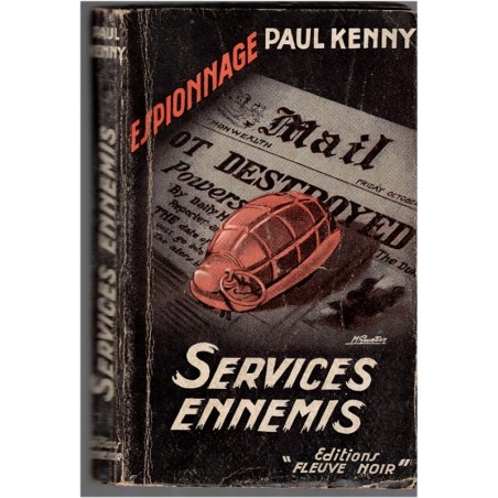 Services ennemis, Paul Kenny, 1955 - espionnage, Fleuve Noir, polar, roman policier,
