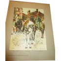 88 planches, Les garnisons d'Alsace au 19e siècle, Fritz Kieffer, 1911 - uniformes militaires , gravures, armée,