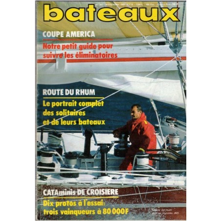 Revue Bateaux 1986 novembre N°342 - marine, navigation, bateaux, voiliers, anciens magazines,