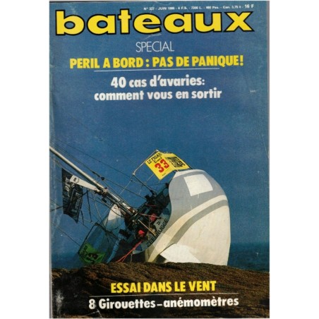 Revue Bateaux 1986 juin N°337 - marine, navigation, bateaux, voiliers, anciens magazines,