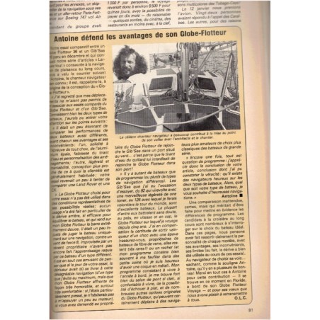 Revue Bateaux 1986 avril N°335 - marine, navigation, bateaux, voiliers, anciens magazines,