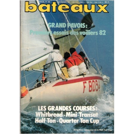Revue Bateaux 1981 novembre N°282 - marine, navigation, bateaux, voiliers, anciens magazines,
