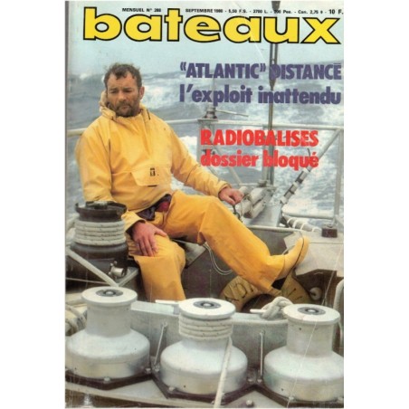 Revue Bateaux 1980 septembre N°268 - marine, navigation, bateaux, voiliers, anciens magazines,
