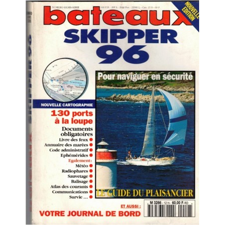 Revue Bateaux hors-série 1996 Skipper 96, supplément à N°451 - marine, navigation, bateaux, voiliers, anciens magazines,