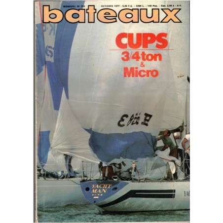 Revue Bateaux 1977 octobre N°233 - marine, navigation, bateaux, voiliers, anciens magazines,
