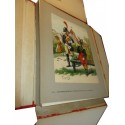 88 planches, Les garnisons d'Alsace au 19e siècle, Fritz Kieffer, 1911 - uniformes militaires , gravures, armée,