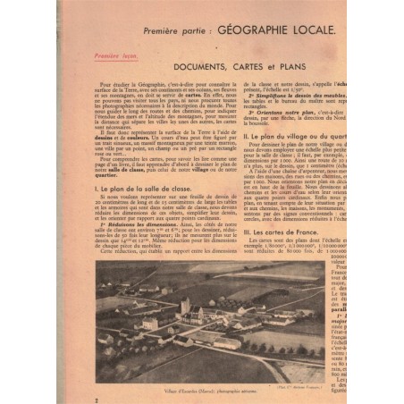 Géographie, la France, la France d'Outre-Mer, René Clozier, cours moyen, certificat d'études, 1947 - manuels de géographie,