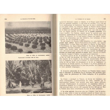 La France métropolitaine et France d'Outre-Mer, programme 1938, classe de 3e, Etienne Baron, 1948 - manuels de géographie,