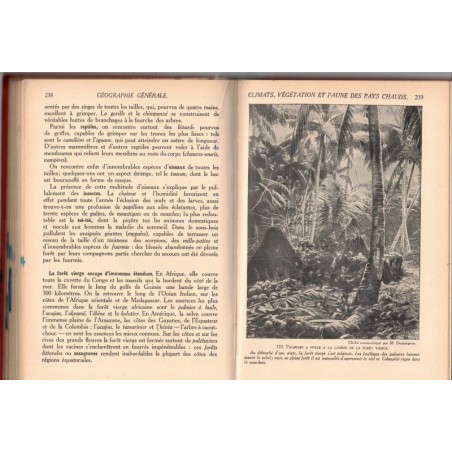 Géographie générale, classe de seconde, Albert Demangeon, Aimé Perpillou, 1943 - manuels de géographie,