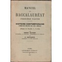 Manuel du baccalauréat, histoire contemporaine jusqu’au XIXe siècle, Hauser, Benaerts, 1930 – annales du bac, manuels d’histoire