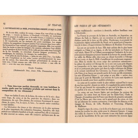 Instruction civique, classe de quatrième, Travail, A. Souché, 1948 – manuels d’instruction civique, instruction civique en 1950