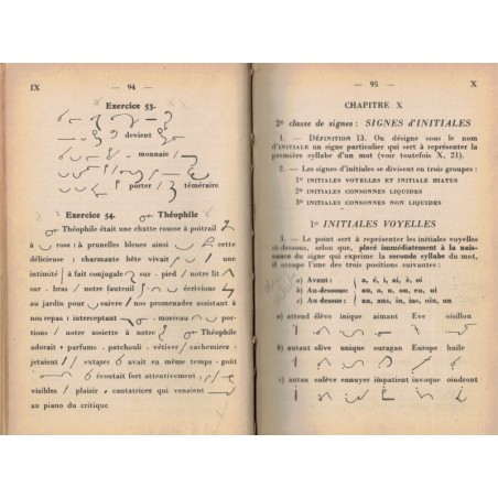 Memento de sténographie système Prévost-Delaunay, Fleury et Roy, 1947 - secrétariat, sténographie, enseignement commercial