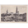 Carte postale Place Kléber Strasbourg, 1920, tramway et voitures - carte postale Alsace,