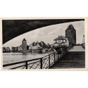 Carte postale les Ponts Couverts, Bei den Gedeckten Brücken, Strasbourg, 1920 - Petite France, Alsace, Strasbourg, Bas-Rhin,