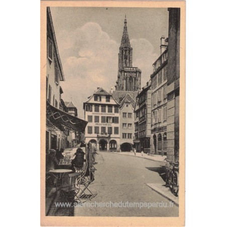 Carte postale Marché des  cochons au lait, Ferkelmarkt, Strasbourg, 1920 - Cathédrale, Alsace, Strasbourg, Bas-Rhin,