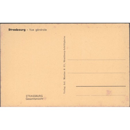 Carte postale Strasbourg, vue générale, Opéra de Strasbourg, Cathédrale, 1920 - Alsace, Strasbourg, Bas-Rhin, vieux Strasbourg,
