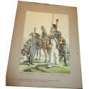 88 planches, Les garnisons d'Alsace au 19e siècle, Fritz Kieffer, 1911 - uniformes militaires , gravures, armée,