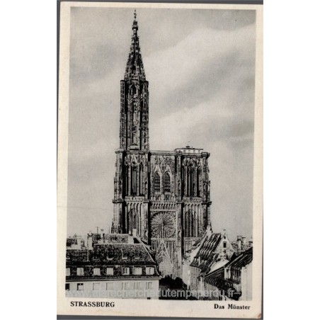 Carte postale La Cathédrale Strasbourg, das Münster, 1920 - Bas-Rhin, Alsace, vieux Strasbourg,