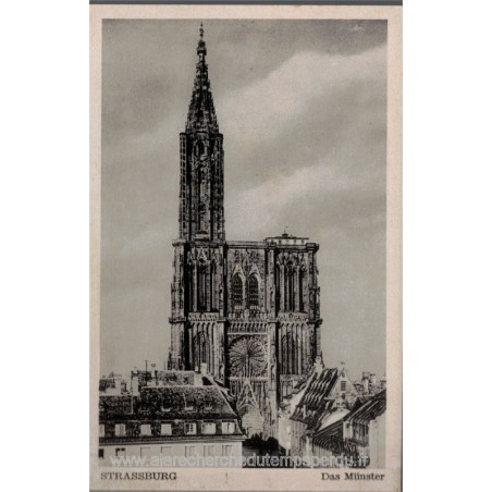 Carte postale La Cathédrale Strasbourg, das Münster, 1920 - Bas-Rhin, Alsace, vieux Strasbourg,