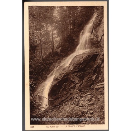 Les Vosges, 3 cartes postales, Hohwald grande cascade, Mont Sainte-Odile, Andlau forêt , 1920 - Alsace,  forêt vosgienne,