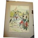 88 planches, Les garnisons d'Alsace au 19e siècle, Fritz Kieffer, 1911 - uniformes militaires , gravures, armée,