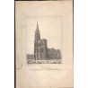 Lithographie Cathédrale de Strasbourg , graveur Lemaître, 1840/50 - Strasbourg, Alsace, Emile Lemaître,