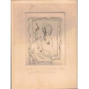 Camille Claus, le chat au berceau, Lithographie originale datée 1998, numéro 1 sur 7, dédicacée - chat, art abstrait, alsacien,