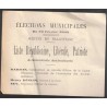 Bulletin de vote 1902 23 février élections municipales, liste patriote, antiministérielle, antidreyfusarde, Henry Déglin, -