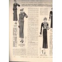 Mode Pratique et Françoise réunies, 2 nov 1934 N°44  - mode 1930, vintage, magazines mode, couture