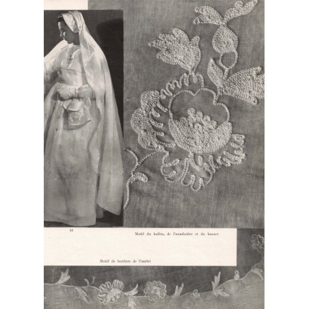Ouvrages à l'aiguille 1950, Tricots de Paris - magazine féminin, broderie, couture, mode 1950