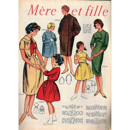 Modes de Paris 1957 N°532  - mode 1950, vintage, magazines mode, roman-photos,