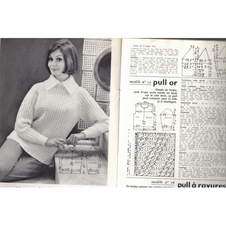 Laines et aiguilles, sept 1962 N°90 -  tricot, mode 1960, vintage,