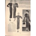 Mode Pratique et Françoise réunies, 29 déc 1934 N°52  - mode 1930, vintage, magazines mode, couture