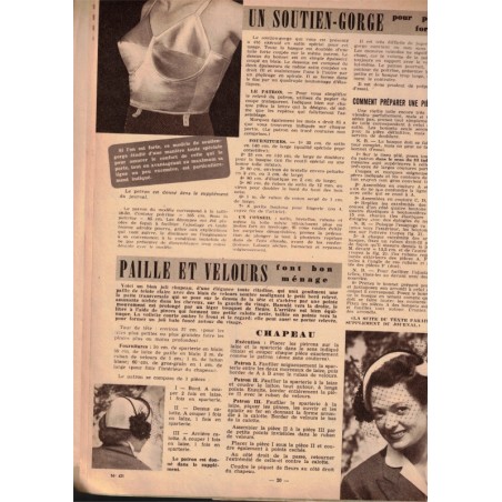 Femmes d'Aujourd'hui 30 mai 1953 n°421 - mode 1950, vintage, magazines mode, couture, tricot, actualités 1950
