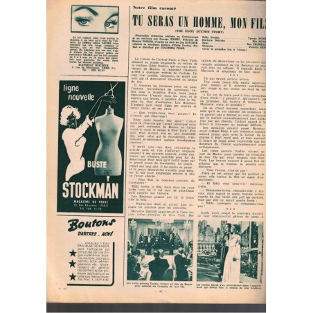 Femmes d'Aujourd'hui, 6 sept 1956 N°592  - mode 1950, vintage, magazines mode, cinéma, spectacles